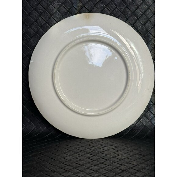 Vintage MCM WS George Bolero 7 Inch Bread Plate Pink Caladium Plant Set Of 4 - Picture 6 of 10